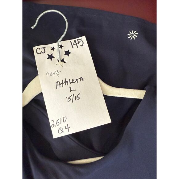 Athleta Conscious Crop in Powervita Women's Large Black - Picture 3 of 5